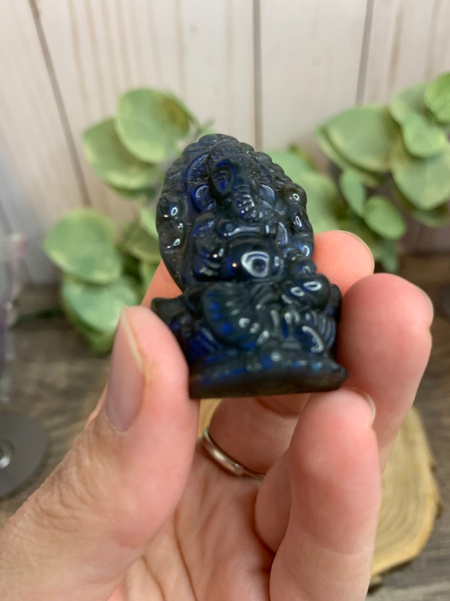 Ganesh Labradorite Carvings