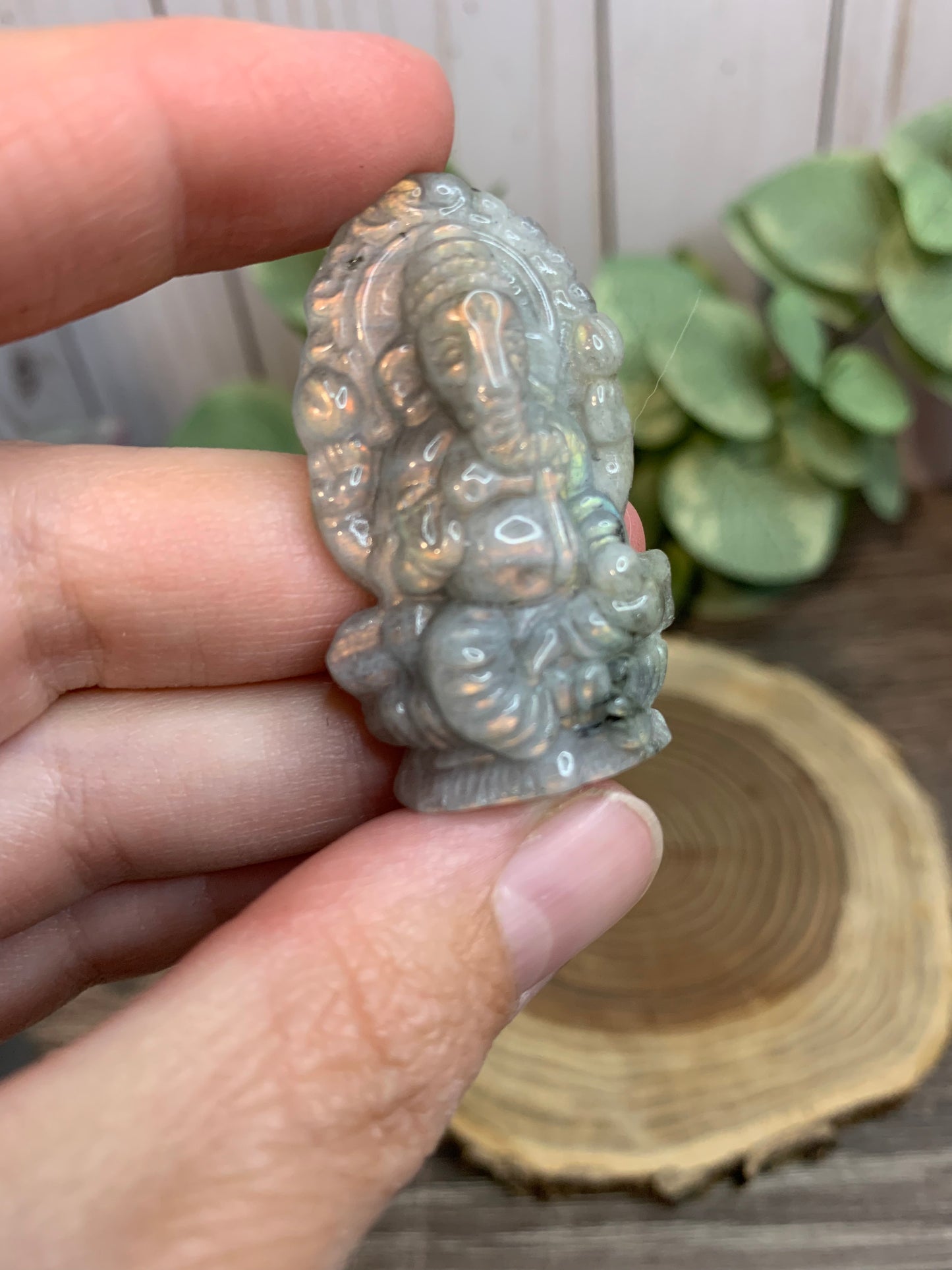 Ganesh Labradorite Carvings