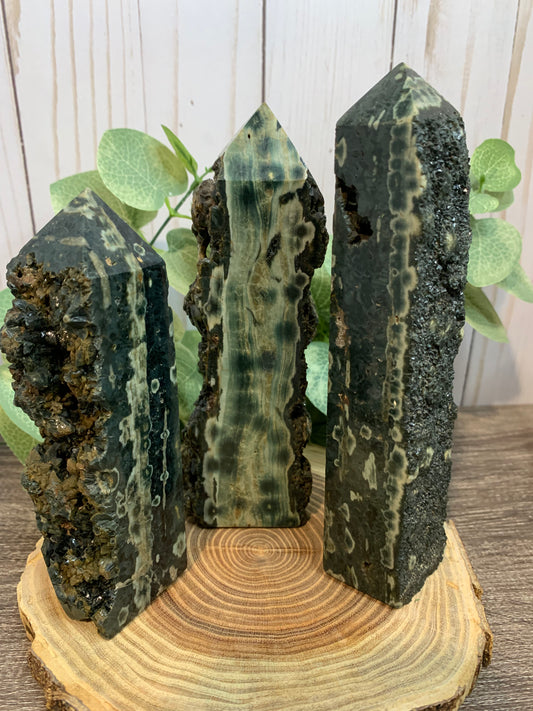 Ocean Jasper Towers - with rough edge