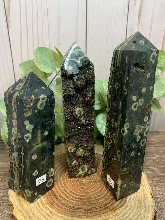 Ocean Jasper Towers - with rough edge