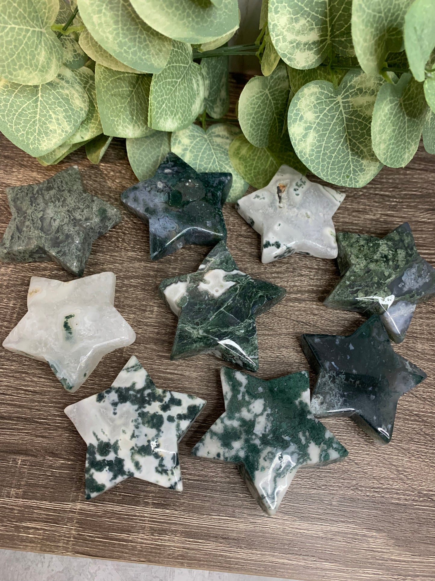 Moss Agate Star