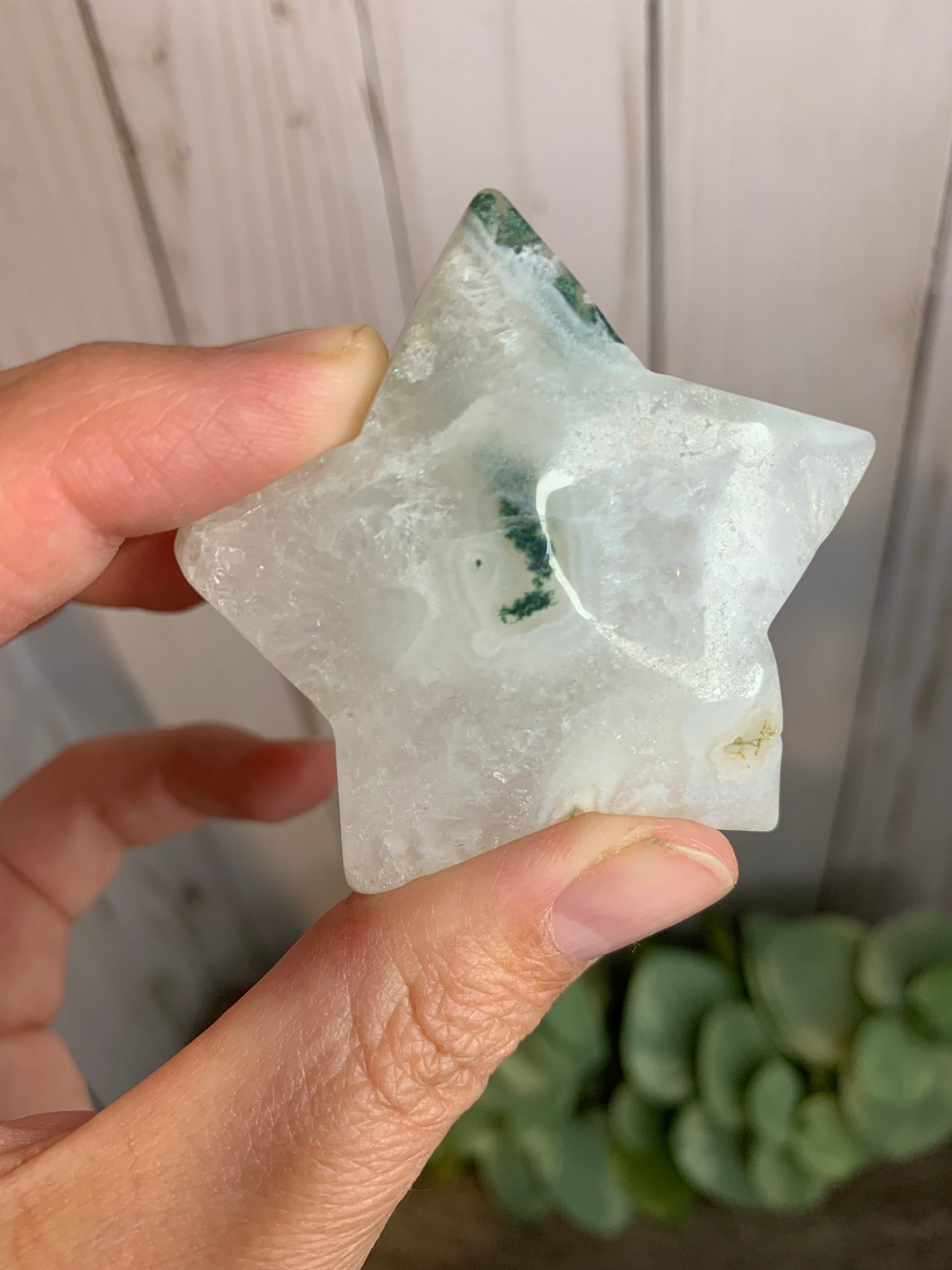 Moss Agate Star