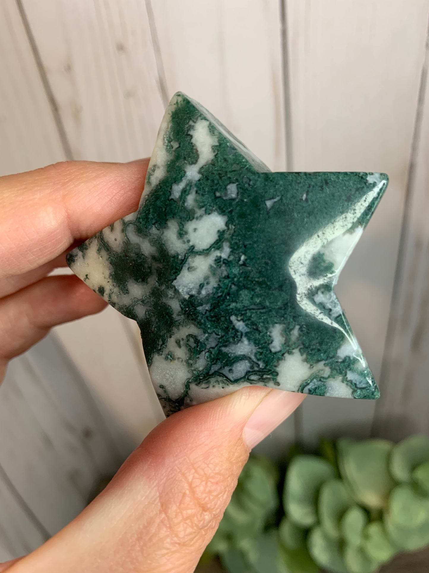 Moss Agate Star