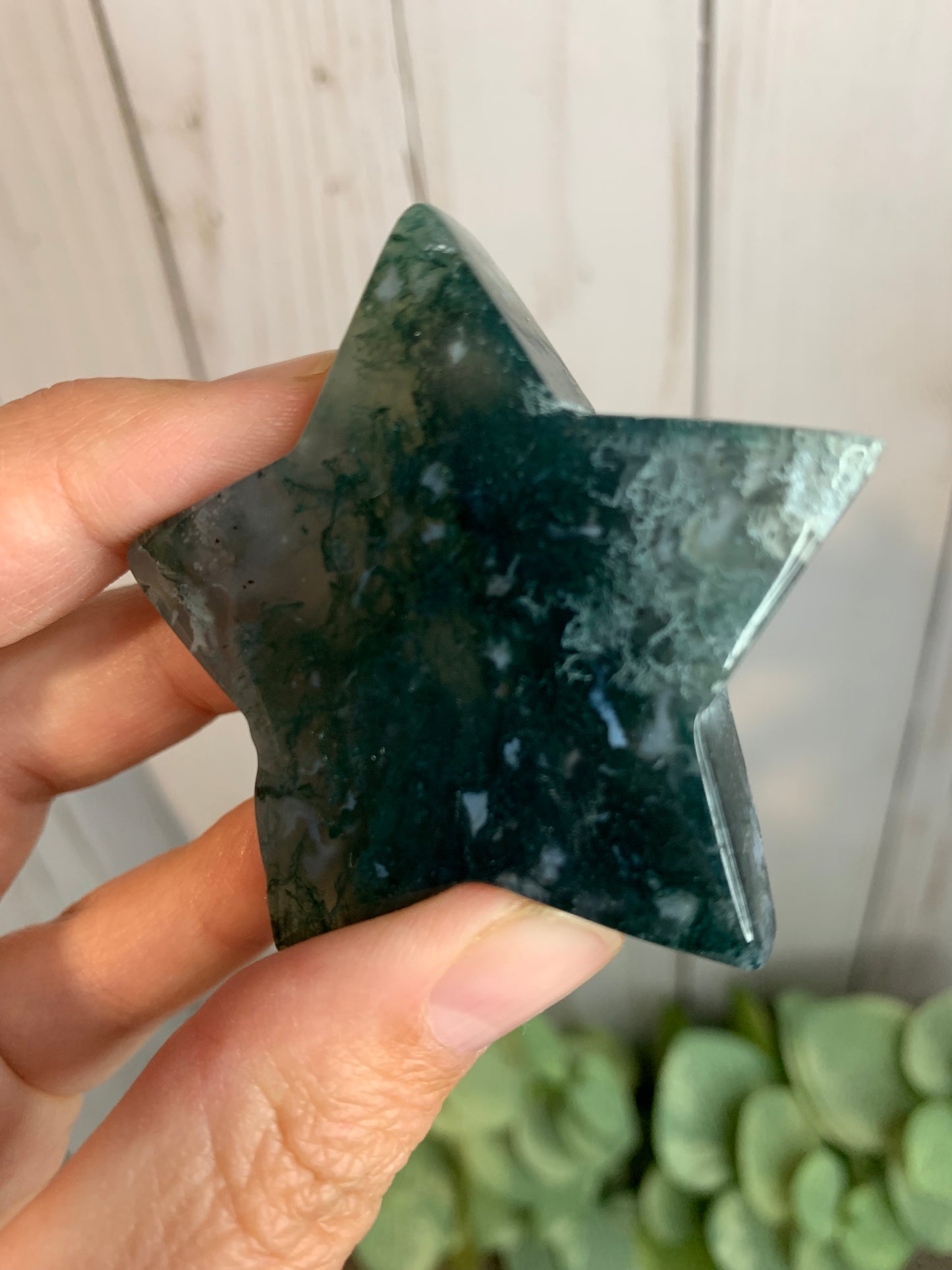 Moss Agate Star