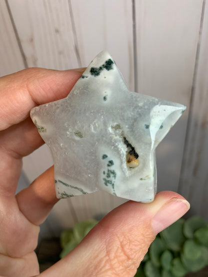 Moss Agate Star