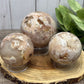 Flower Agate Spheres