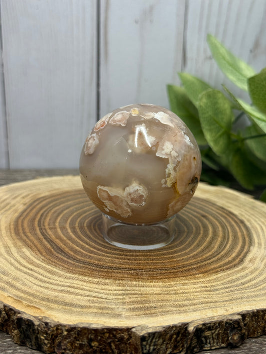 Flower Agate Spheres
