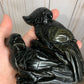 Macaw Gold Sheen Obsidian Carving