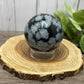 Snowflake Obsidian Sphere