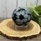 Snowflake Obsidian Sphere