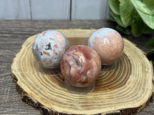 Pink Agate Sphere - small