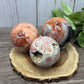 Pink Agate Spheres - large