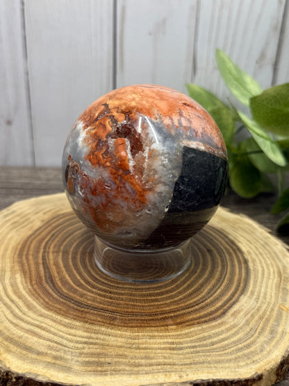 Pink Agate Spheres - large