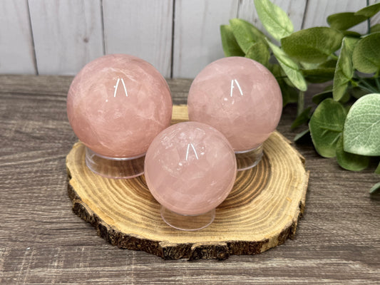 Rose Quartz Spheres