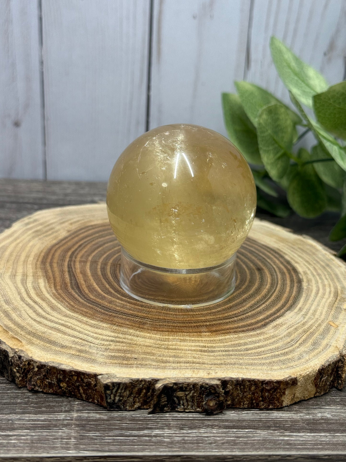 Honey Calcite Spheres