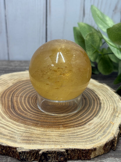 Honey Calcite Spheres
