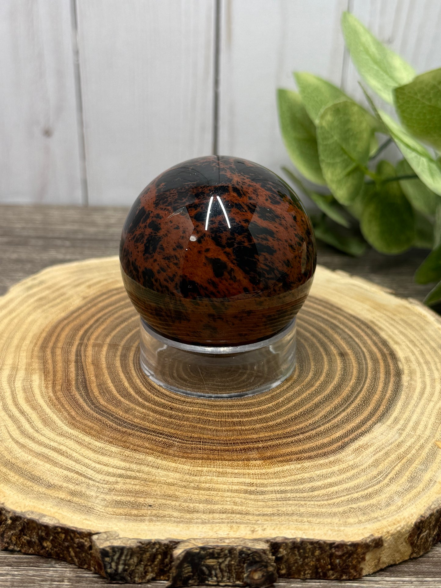 Mahogany Obsidian Sphere