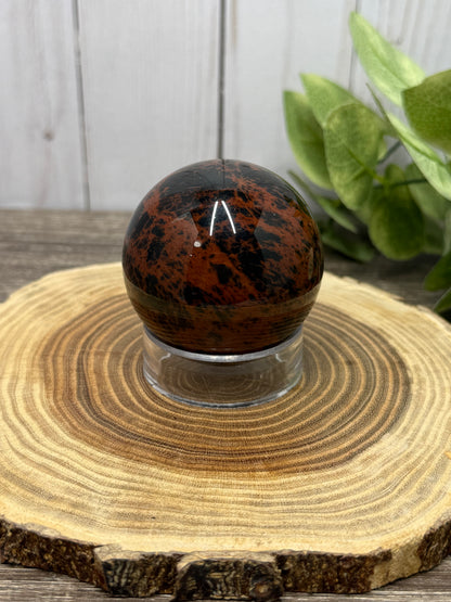 Mahogany Obsidian Sphere