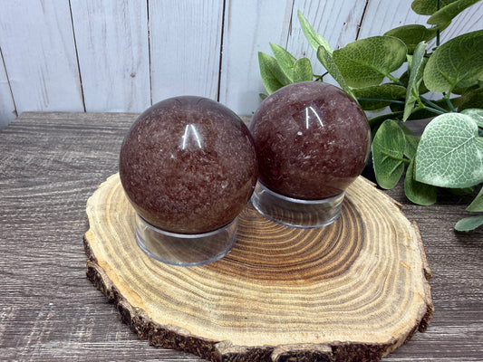 Strawberry Quartz Spheres