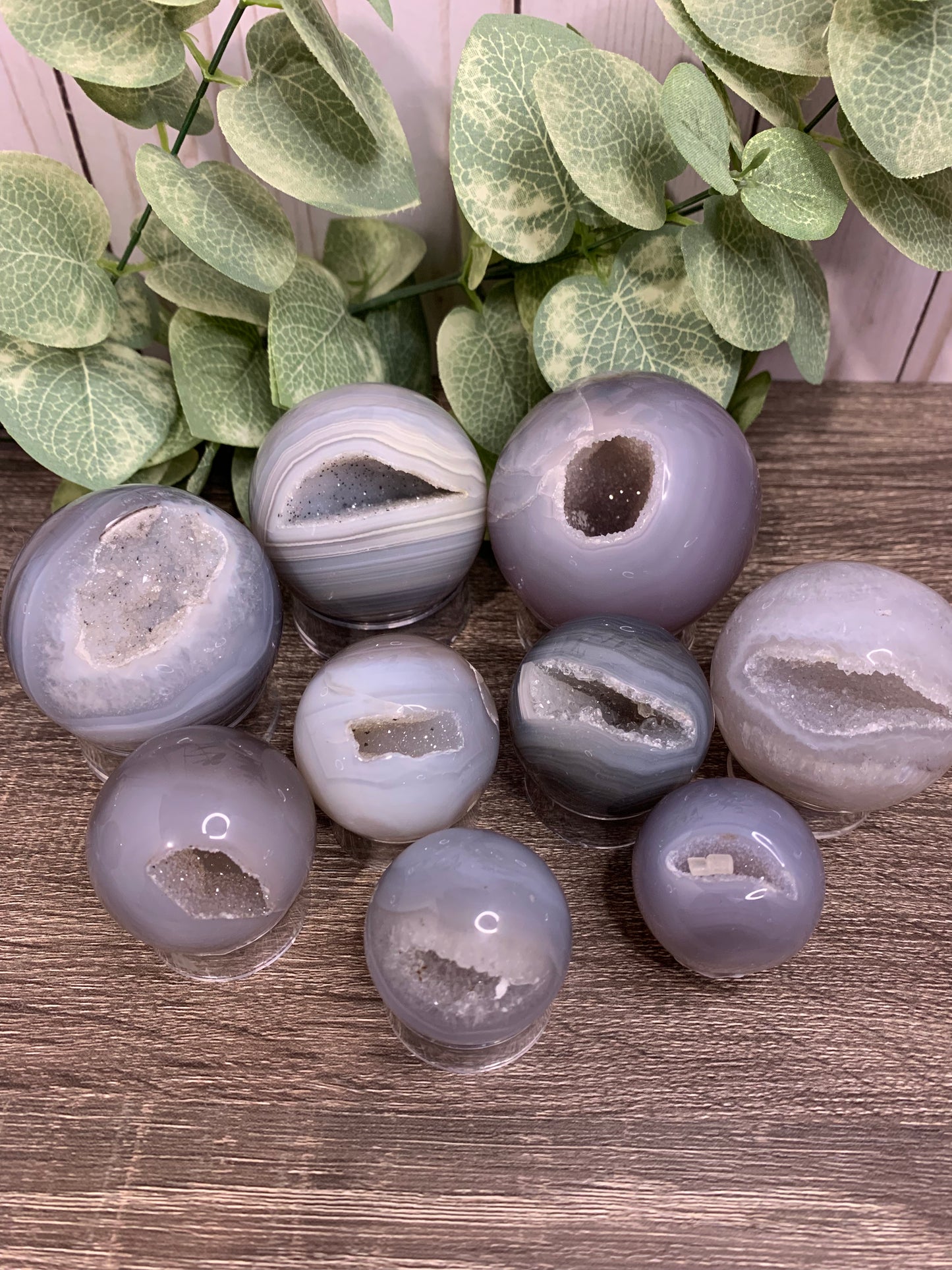 Agate Druzy Spheres