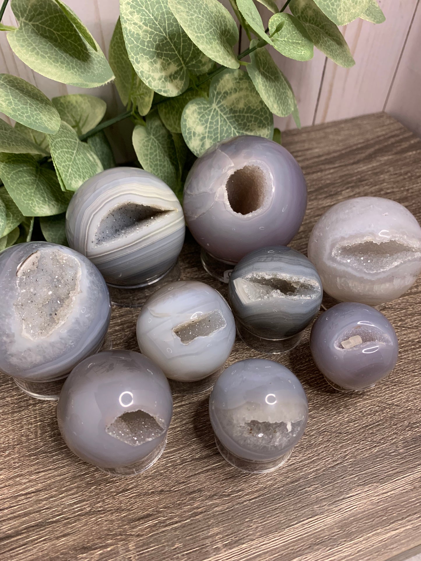 Agate Druzy Spheres