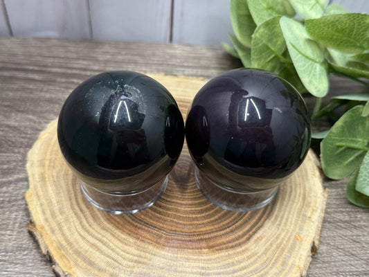 Rainbow Obsidian Sphere