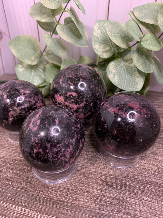 Rhodonite Spheres