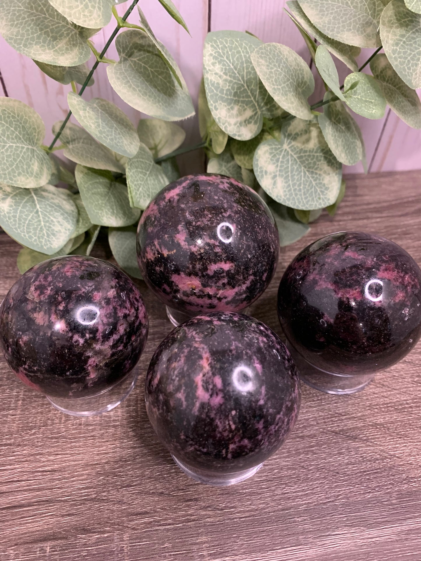 Rhodonite Spheres