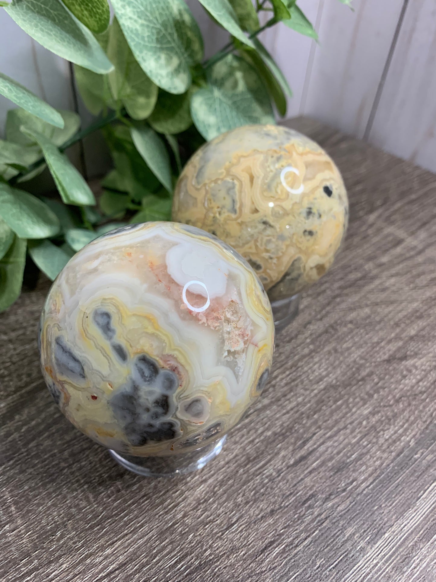 Lace Agate Spheres