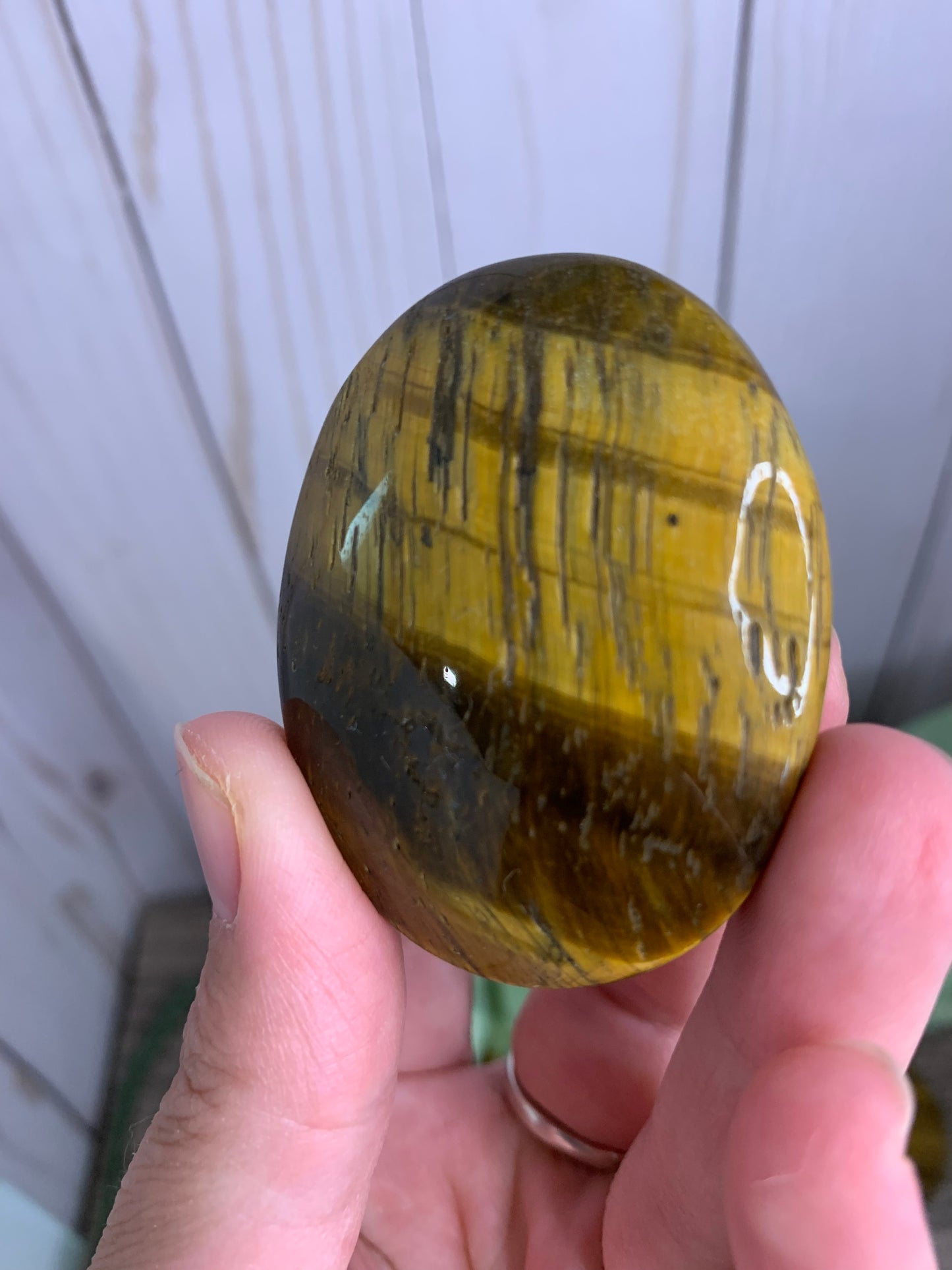 Tigers Eye Palm Stones