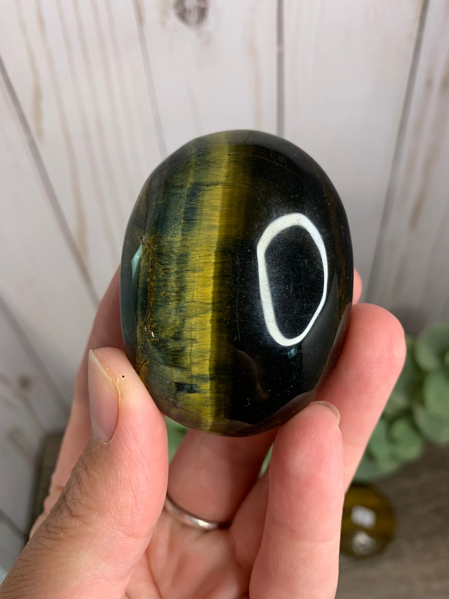 Tigers Eye Palm Stones