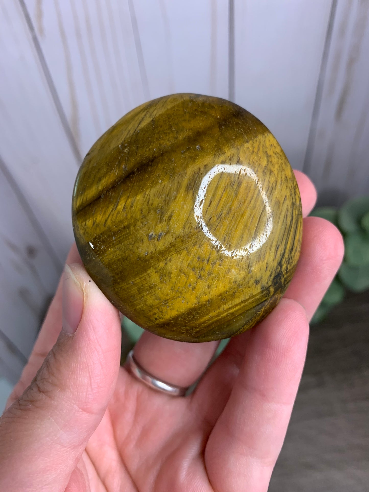 Tigers Eye Palm Stones