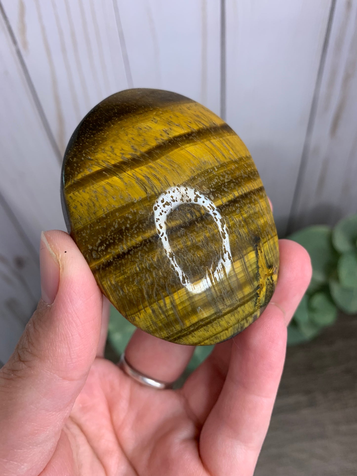 Tigers Eye Palm Stones