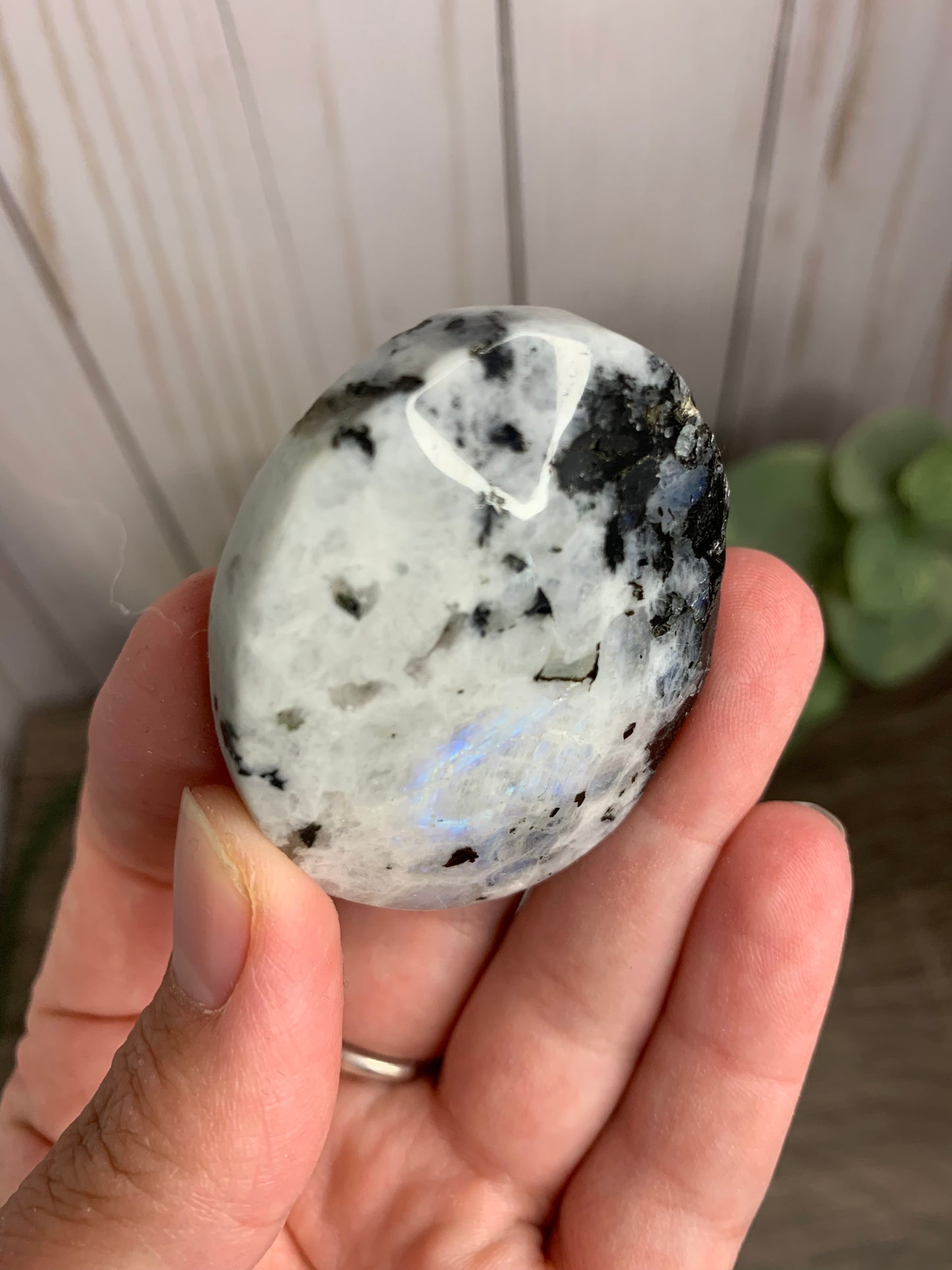 Moonstone Palm Stone