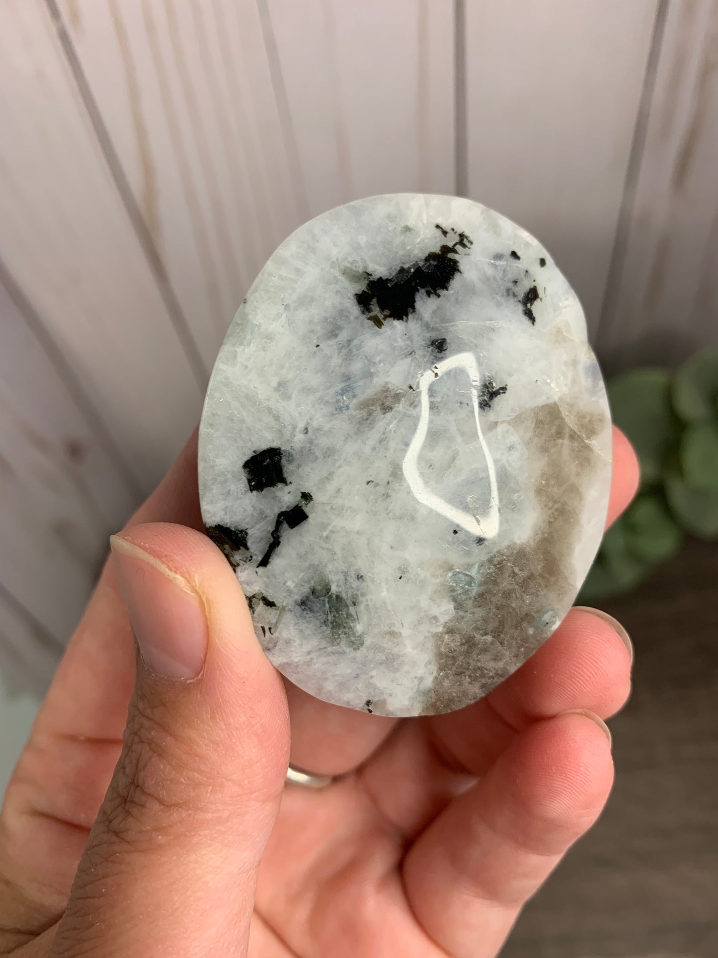 Moonstone Palm Stone