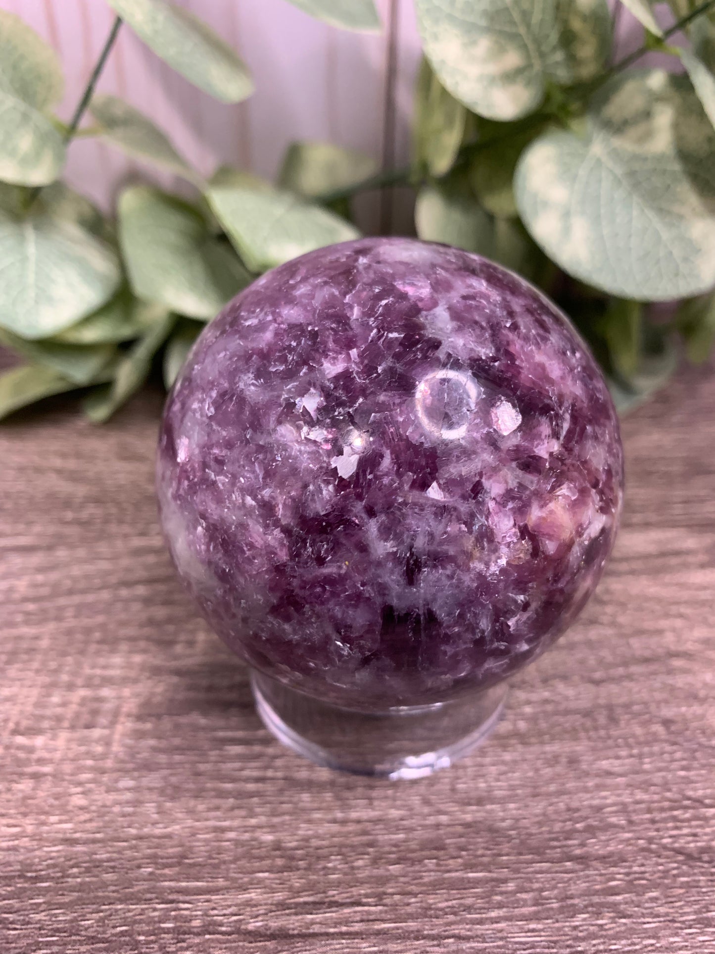 Lepidolite Sphere