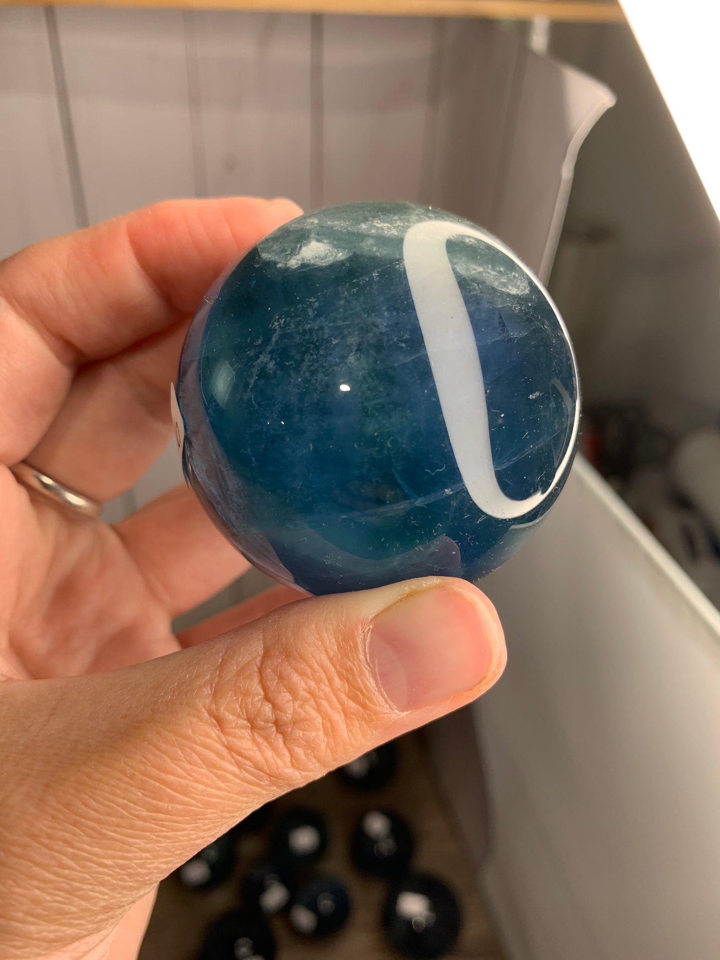 Blue Fluorite Sphere