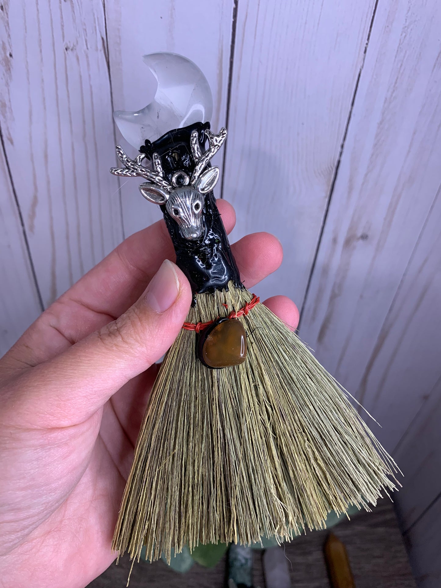 Broom with Crystal