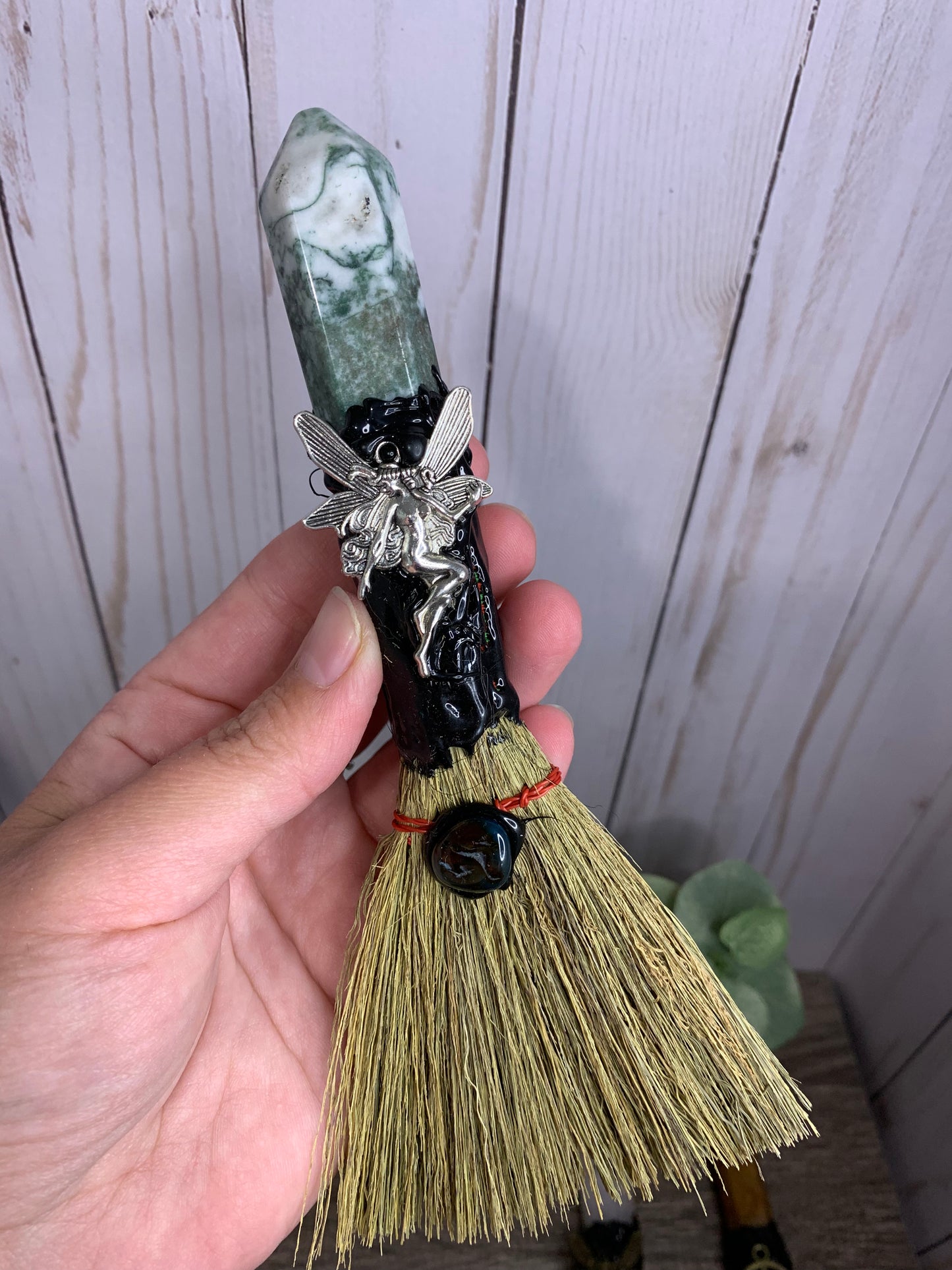 Broom with Crystal