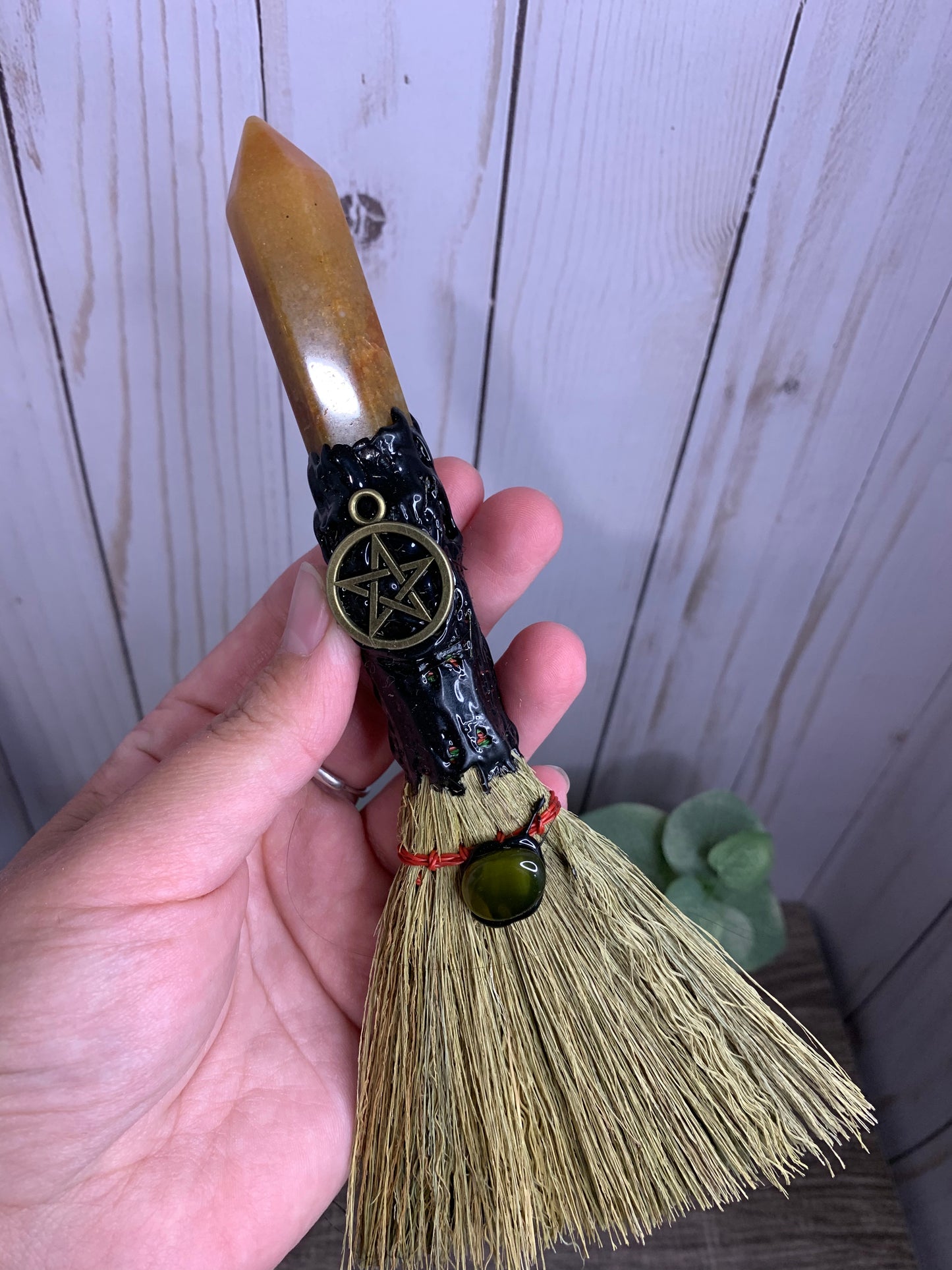 Broom with Crystal