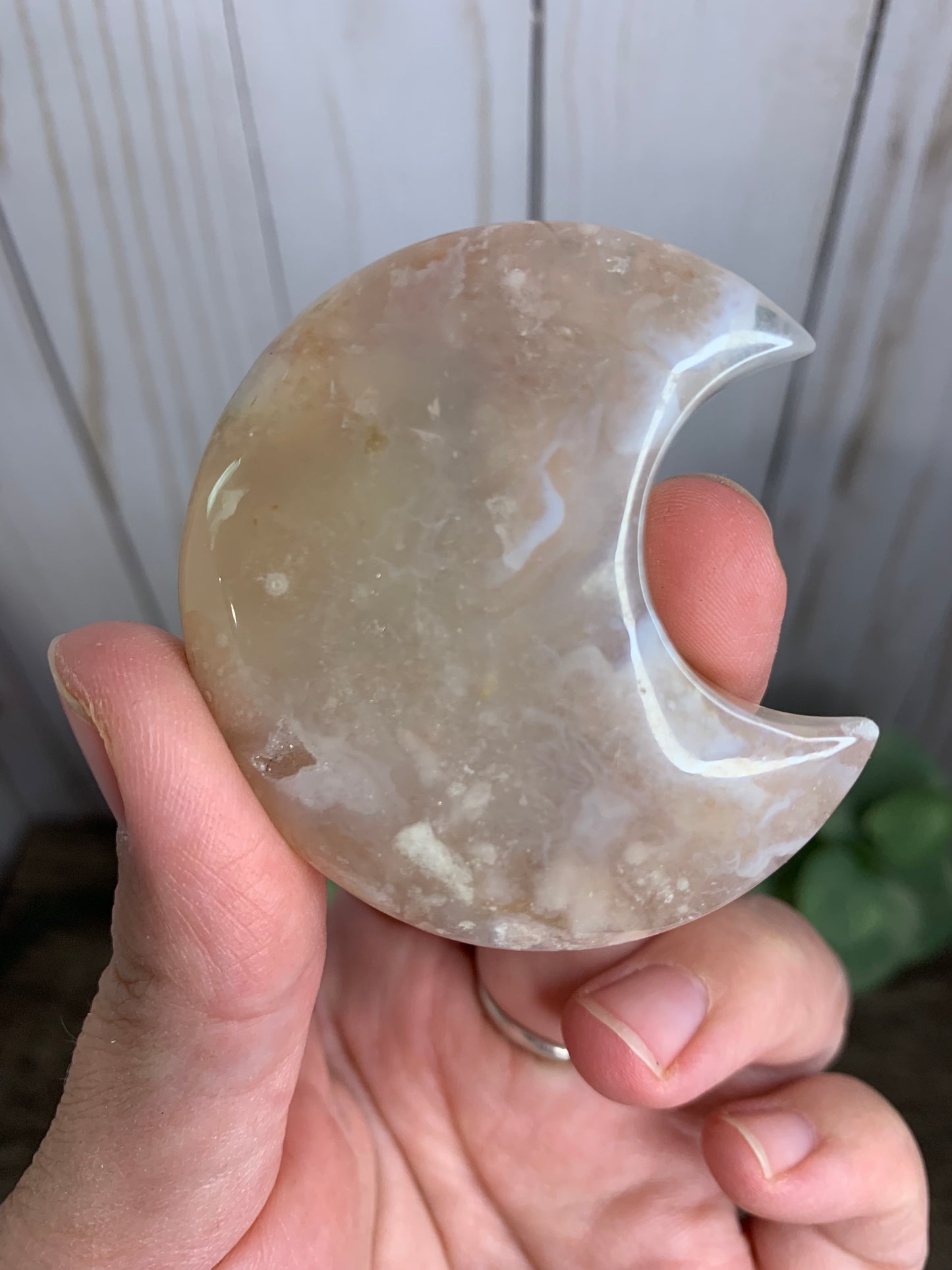 Flower Agate Moon