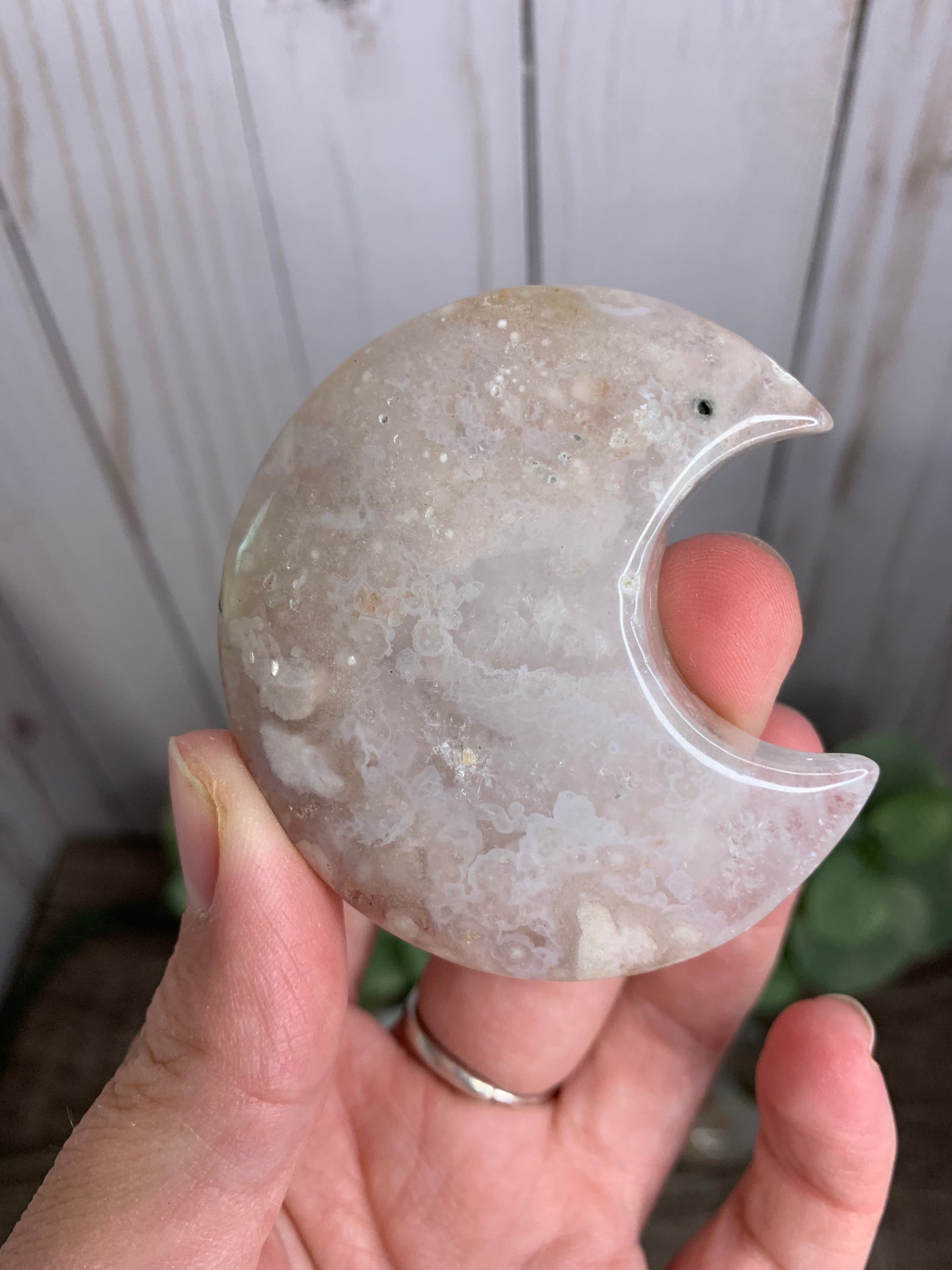 Flower Agate Moon