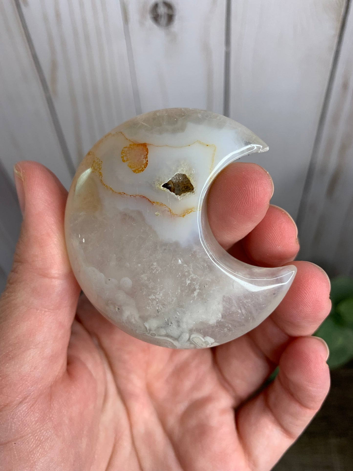 Flower Agate Moon