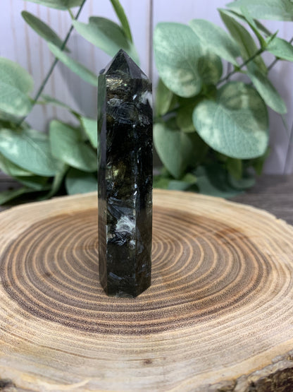 Tourmaline with Lepidolite and Lithium Tower - Rare Find!