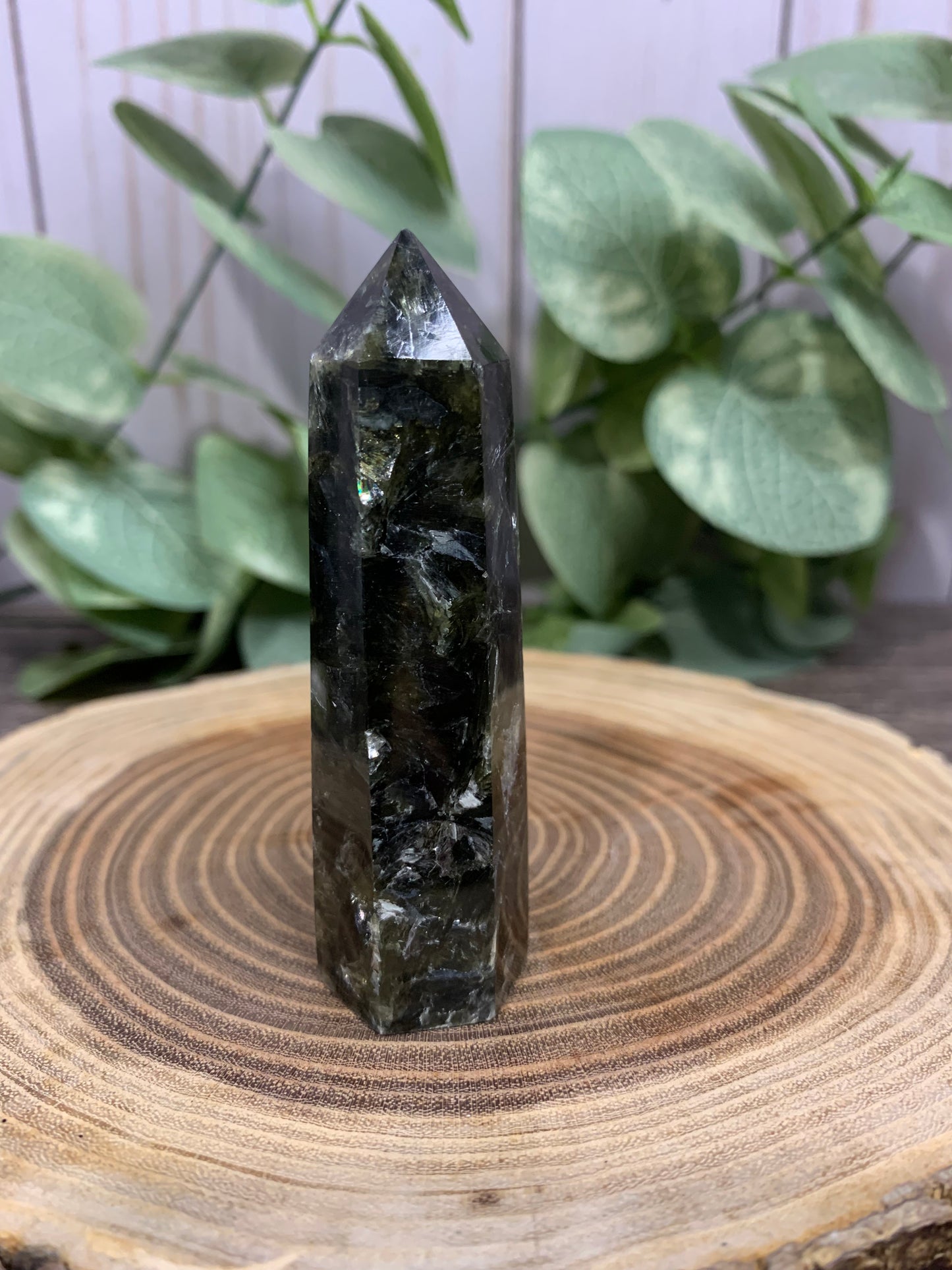 Tourmaline with Lepidolite and Lithium Tower - Rare Find!