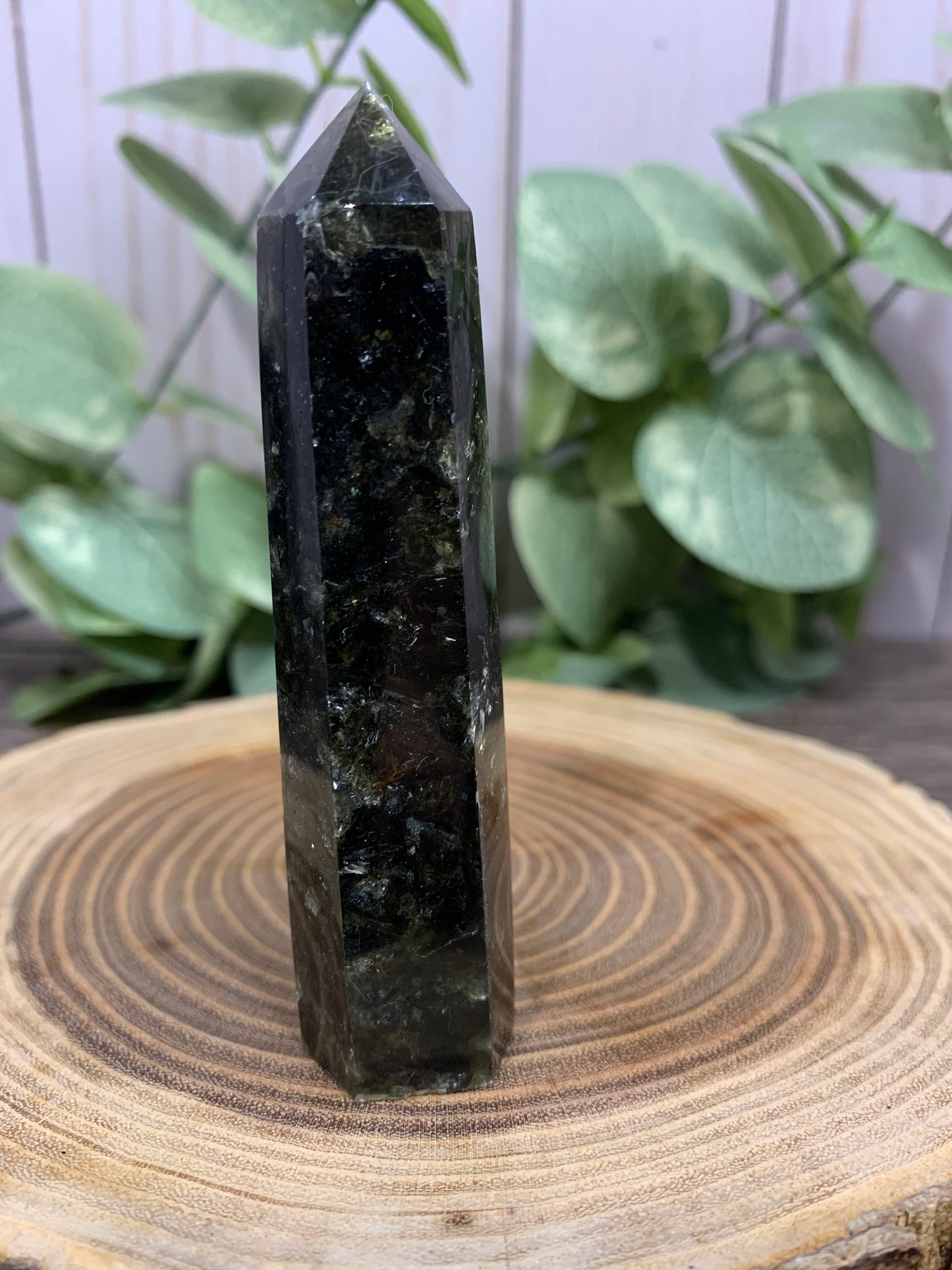 Tourmaline with Lepidolite and Lithium Tower - Rare Find!