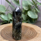 Tourmaline with Lepidolite and Lithium Tower - Rare Find!