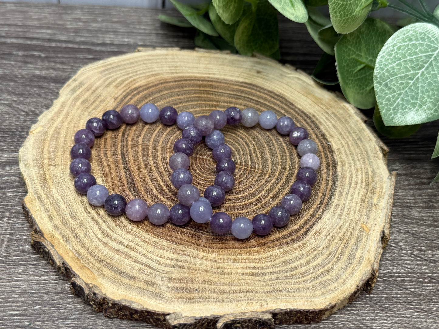 Lepidolite -  Bracelet 8 mm