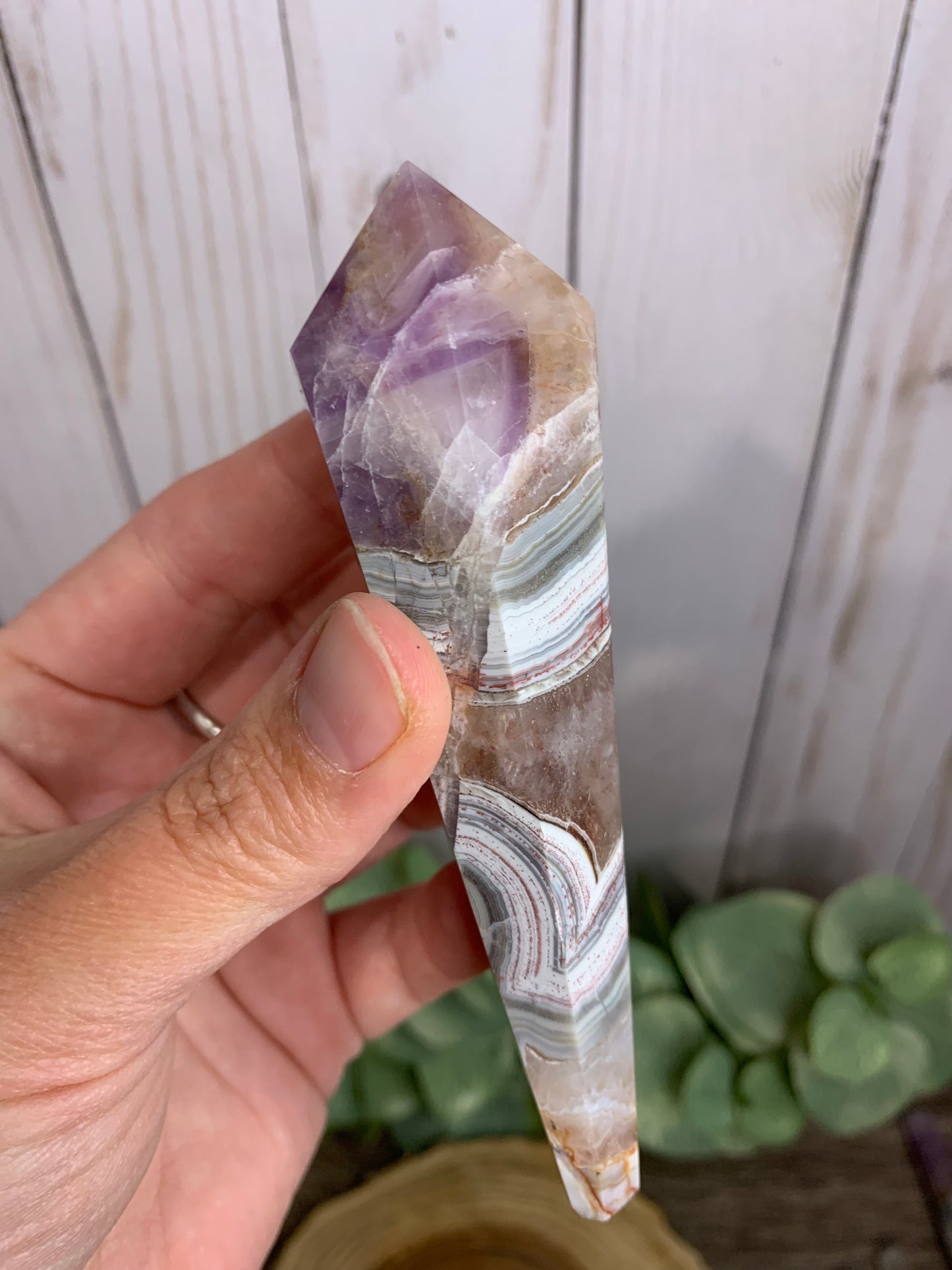 Amethyst and Agate Crystal Wands