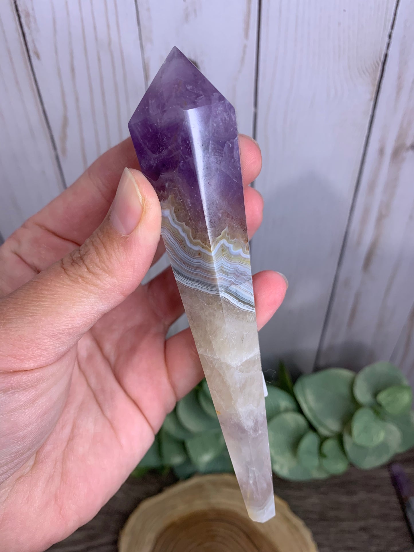 Amethyst and Agate Crystal Wands